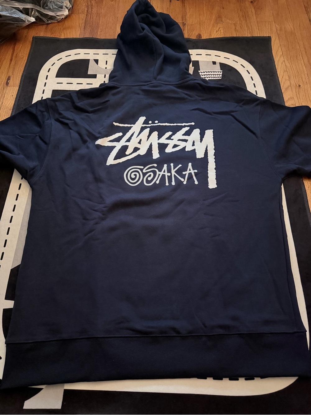Stussy Osaka Men's Navy Hoodie Size L